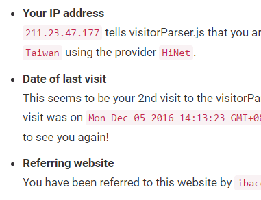 JavaScript Library To Parse User Agent And GEO information – Visitor-Parser-JS