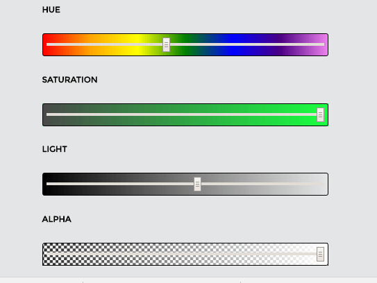 Minimal HSLA Color picker With Pure JavaScript