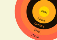 Circle Toggle Navigation Concept