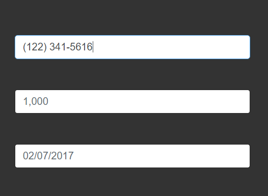 Easy Input Mask JavaScript Library – MaskerJS