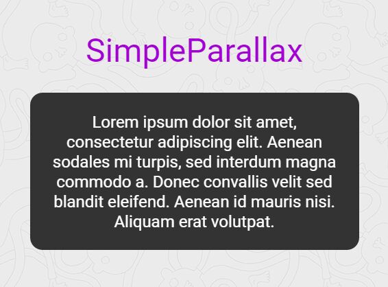 Performant Parallax Scrolling Library – SimpleParallax