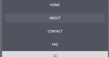 CSS Flexbox Based Responsive Navigation