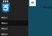 Sliding Drawer Menu In Pure CSS