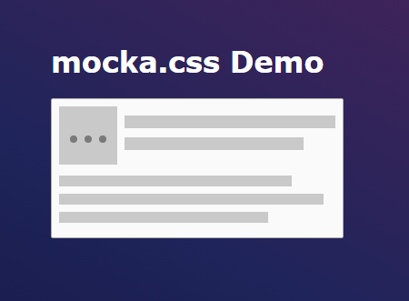 Facebook-like Content Loader For Modern Web – mocka