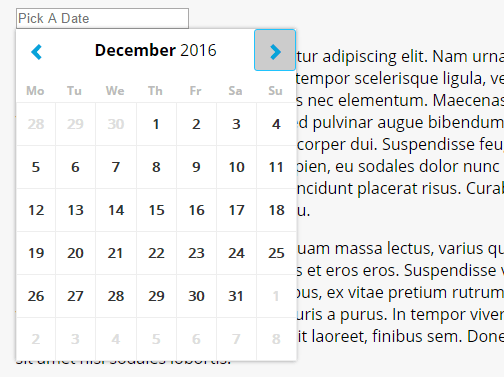 Minimal Clean Date Picker For Input Field – noUiDatePicker