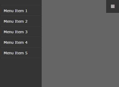 Vanilla JavaScript Drawer Navigation