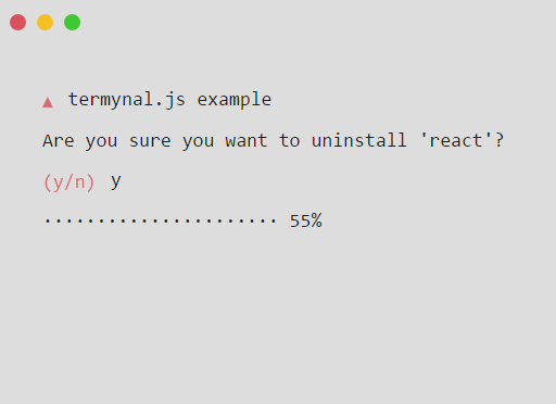 Tiny Terminal Emulator – termynal.js