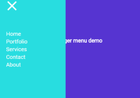 Hamburger menu