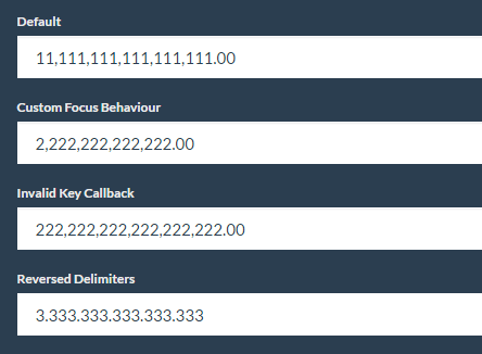 Auto Number Formatter With Pure JavaScript – Finput