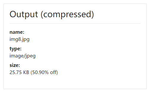 Client Side Image Compressor In JavaScript