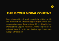 Minimal Fullscreen Modal Library
