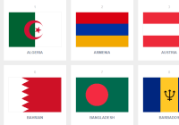Single Div Pure CSS Flags