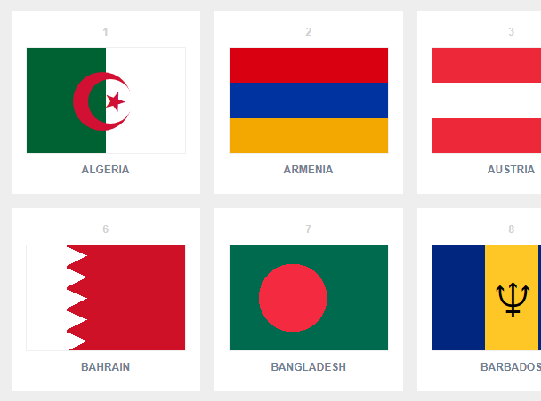 111 CSS Only Country Flags | CSS Script