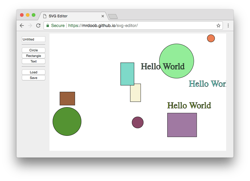 Minimal SVG Editor In Pure JavaScript