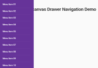 HTML And CSS Only Off-canvas Drawer Navigation