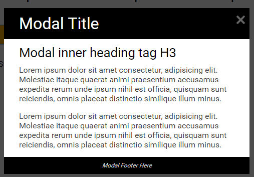Simple Responsive Modal Window In Pure JavaScript