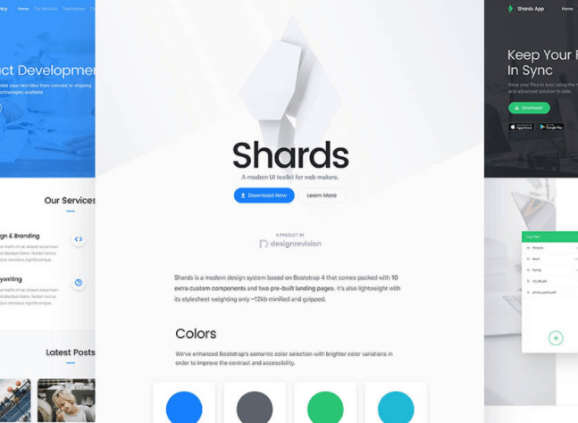 Mobile-first Bootstrap 4 UI Kit – Shards