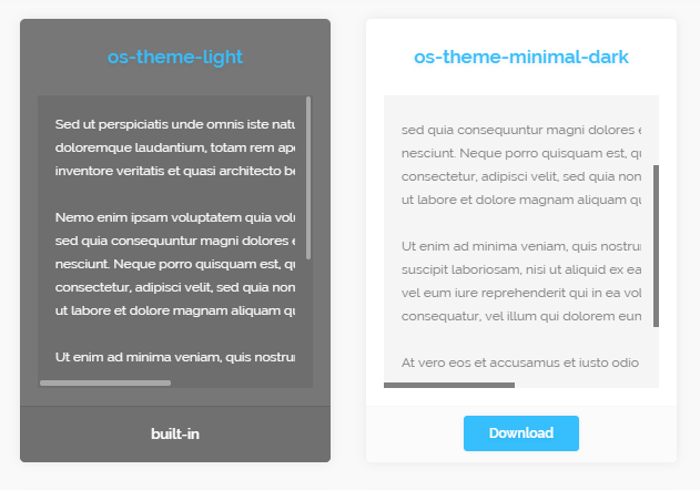 Elegant Themeable Custom Scrollbars – OverlayScrollbars