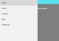 Swipeable Off-canvas Navigation