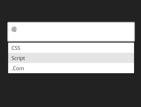 @Mention Autocomplete For Text Field – js-mention