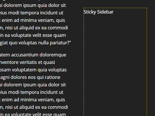 Small Sticky Sidebar In Vanilla JavaScript – FloatSidebar.js