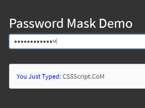 Masking Password After A Delay – YouShallPass