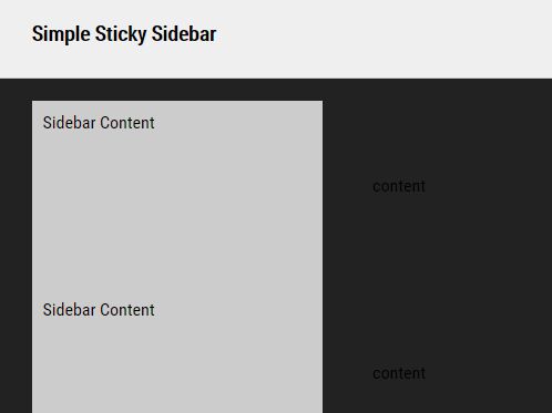 Create A Facebook Like Sticky Sidebar – simple-sticky-sidebar.js
