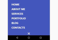 Mobile-first Morphing Navigation Menu