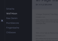 Off-canvas Side Navigation With Page Transitions