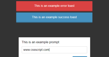 Latest Free Prompt Dialog Boxes In JavaScript & CSS - CSS Script