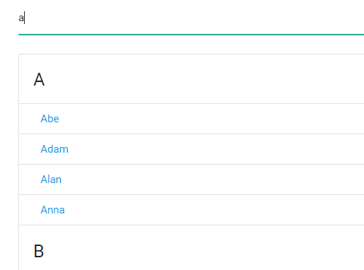 Filterable Contact List With JavaScript
