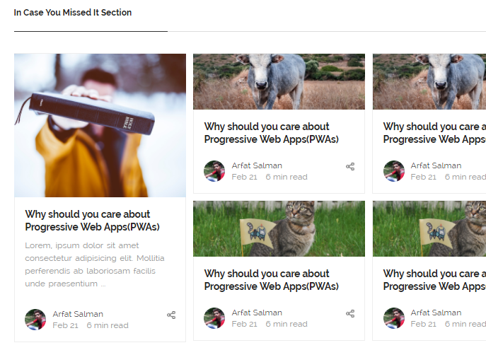 Responsive Medium.com Inspired Gallery & Layout In Vanilla JavaScript