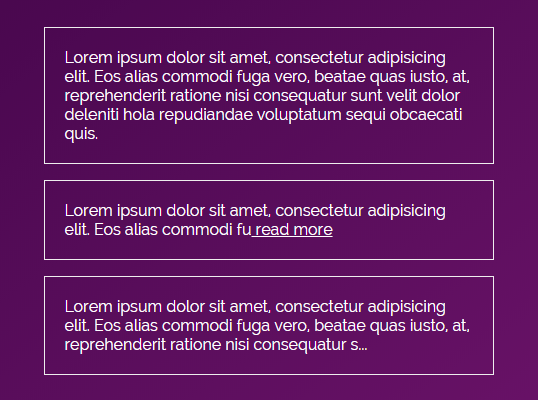 Hide Long Text Based On The Number Of Characters – Truncate.js