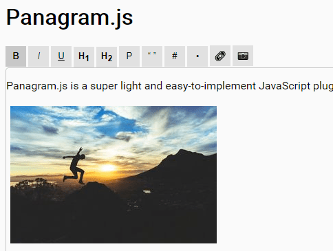 Minimal Rich Text Editor In JavaScript – Panagram.js