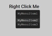 Basic Right-click Context Menu