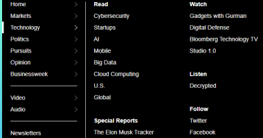 Bloomberg Inspired Multi-level Toggle Menu In Pure CSS-min