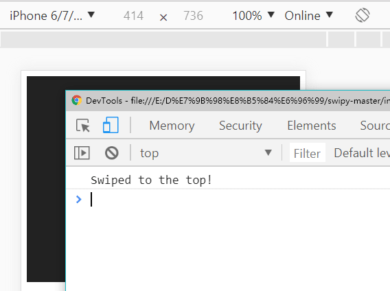Capture Touch Swipe Events On Web App – Swipy