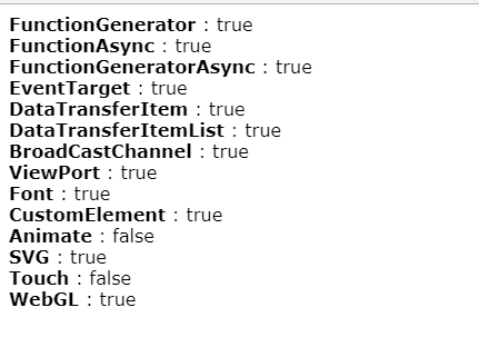 Minimal Browser Feature Detection In Pure JavaScript – BrowserFeatures.js