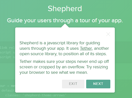 Responsive Guided App Tour In JavaScript – shepherd