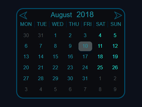 Insert A Basic Calendar UI Into Your Webpage – calendar.js