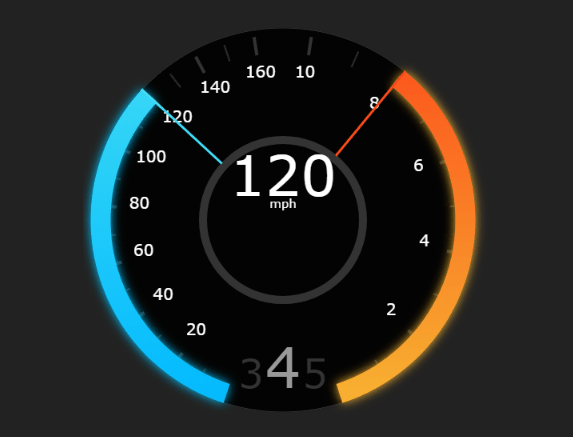 Tesla Style Speedometer In JavaScript – teslahud.js