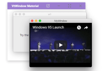 Material & macOS Style Dialog Window In JavaScript - VtWindow