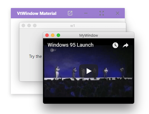 Material & macOS Style Dialog Window In JavaScript – VtWindow