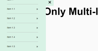 Multi-level Drawer Navigation In Pure CSS