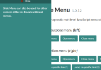 Multi-level Sliding Side Menu In Vanilla JavaScript - Slide Menu