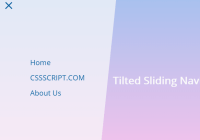 Tilted Sliding Navigation With CSS Clip Path