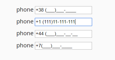 Basic Phone Input Mask With Pure JavaScript - phone-mask