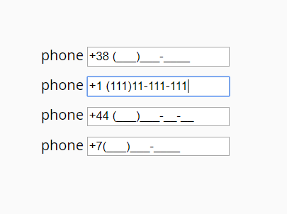 Basic Phone Input Mask With Pure JavaScript – phone-mask