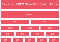 Infinite Grid System Based On CSS Flexbox - Flex One