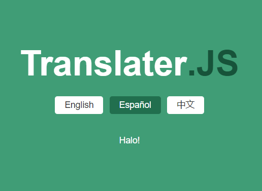 Internationalize Your Website Using Translater.js